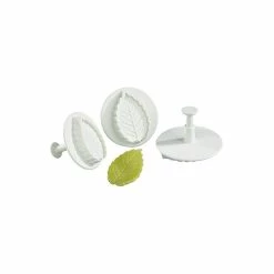 Promo ⭐ 3 Découpoirs Grande Feuille de Rose à Poussoir 🤩