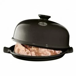 Grosses soldes ⭐ Coffret Cloche à Pain Emile Henry 28 cm Couleur Fusain 🛒