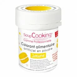 Meilleure vente 😉 Colorant Alimentaire en Poudre Jaune 5g Scrapcooking ⌛