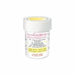 De gros 🛒 Colorant Alimentaire en Poudre Jaune Pastel 5g Scrapcooking 👏