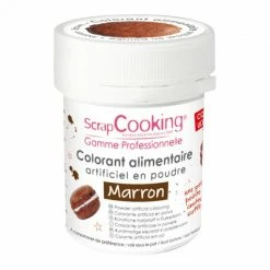 Coupon 🎉 Colorant Alimentaire en Poudre Marron 5g Scrapcooking 👏