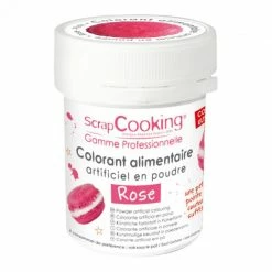 Le moins cher ❤️ Colorant Alimentaire en Poudre Rose 5g Scrapcooking 👏