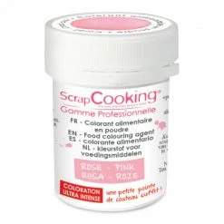 Vente flash 🎉 Colorant Alimentaire en Poudre Rose Clair 5g Scrapcooking 🔥