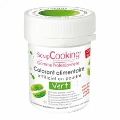 Remise 🤩 Colorant Alimentaire en Poudre Vert 5g Scrapcooking 🛒