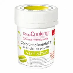Vente flash 🌟 Colorant Alimentaire en Poudre Vert Clair 5g Scrapcooking 😉