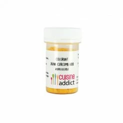 Sortie 🥰 Colorant alimentaire Jaune Curcuma E100 5g Poudre Hydrosoluble Cuisineaddict 🥰