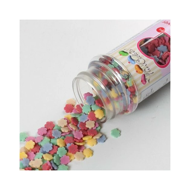 Décors en sucre Fleurs Multicolores 60g Funcakes De gros ???? Décors en sucre Fleurs Multicolores 60g Funcakes ⭐ -Magasin de vente Emile Henry decors en sucre fleurs multicolores 60g funcakes 1