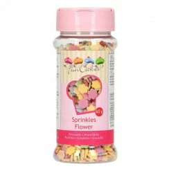 De gros 🧨 Décors en sucre Fleurs Multicolores 60g Funcakes ⭐