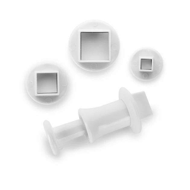 Emporte-Pièce avec Poussoir Carré (x3) Ibili Bon marché ???? Emporte-Pièce avec Poussoir Carré (x3) Ibili ???? -Magasin de vente Emile Henry emporte piece avec poussoir carre x3 ibili