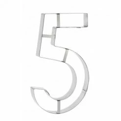 Budget ❤️ Grand Emporte Pièce Inox Chiffre 5 32x18 cm 😀 -Magasin de vente Emile Henry grand emporte piece inox chiffre 5 32x18 cm 6