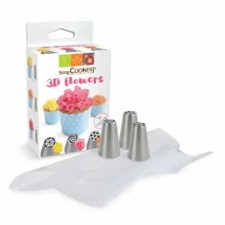 Meilleure vente 🔥 Kit douilles inox Fleurs 3D ScrapCooking 🔔