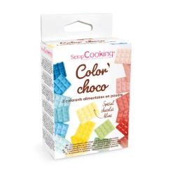 Vente flash ✔️ Lot de 3 Colorants Liposolubles en Poudre Rouge / Bleu / Jaune Scrapcooking 🛒