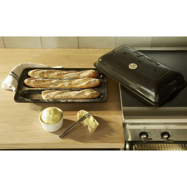 Moule 3 Baguettes Emile Henry 39 cm Couleur Fusain Tout neuf ???? Moule 3 Baguettes Emile Henry 39 cm Couleur Fusain ???? -Magasin de vente Emile Henry moule 3 baguettes emile henry 39 cm couleur fusain 3