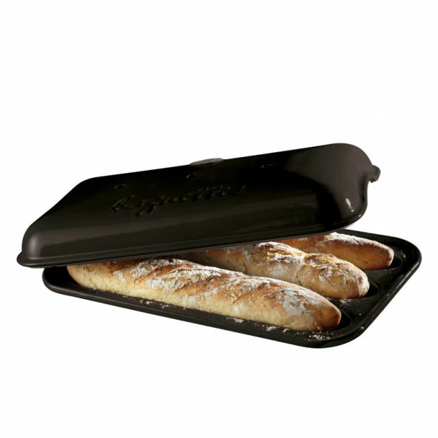 Moule 3 Baguettes Emile Henry 39 cm Couleur Fusain Tout neuf ???? Moule 3 Baguettes Emile Henry 39 cm Couleur Fusain ???? -Magasin de vente Emile Henry moule 3 baguettes emile henry 39 cm couleur fusain