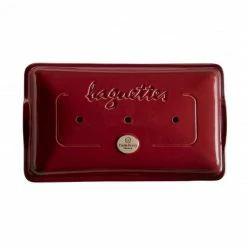 Nouveau ⌛ Moule 3 Baguettes Emile Henry 39 cm Couleur Grand Cru ❤️ -Magasin de vente Emile Henry moule 3 baguettes emile henry 39 cm couleur grand cru 2