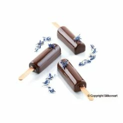 Promo ???? Moule à glace silicone 10 barres arrondies avec bâtonnets SilikoMart ???? -Magasin de vente Emile Henry moule a glace silicone 10 barres arrondies avec batonnets silikomart 3