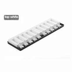 Meilleure affaire 🎁 Moule à glace silicone 10 barres rectangles avec bâtonnets SilikoMart 🛒