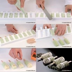 Le moins cher 🥰 Moule à glace silicone 8 mini Tango avec bâtonnets SilikoMart ⭐ -Magasin de vente Emile Henry moule a glace silicone 8 mini tango avec batonnets silikomart 2