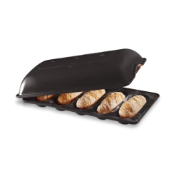 Sortie ???? Moule à Mini-Baguettes en Céramique 39 cm Fusain Emile Henry ⌛ -Magasin de vente Emile Henry moule a mini baguettes en ceramique 39 cm fusain emile henry 4