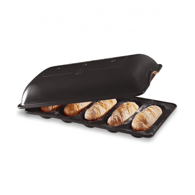 Moule à Mini-Baguettes en Céramique 39 cm Fusain Emile Henry Sortie ???? Moule à Mini-Baguettes en Céramique 39 cm Fusain Emile Henry ⌛ -Magasin de vente Emile Henry moule a mini baguettes en ceramique 39 cm fusain emile henry 4