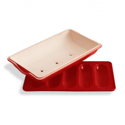 Budget ❤️ Moule à Mini-Baguettes en Céramique 39 cm Grand Cru Emile Henry 🎉 -Magasin de vente Emile Henry moule a mini baguettes en ceramique 39 cm grand cru emile henry 2