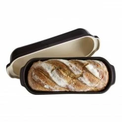 Offres 🎉 Moule à Pain de Campagne Fusain 39,5 x H 15 x 16 cm Emile Henry 🧨 -Magasin de vente Emile Henry moule a pain de campagne fusain 395 x h 15 x 16 cm emile henry 4