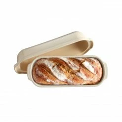 De gros 😍 Moule à Pain de Campagne Lin 39,5 x H 15 x 16 cm Emile Henry 😍 -Magasin de vente Emile Henry moule a pain de campagne lin 395 x h 15 x 16 cm emile henry 4
