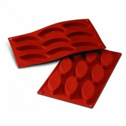 Meilleur prix ⌛ Moule Silicone 9 Barquettes 10 x 4,4 cm Silikomart 🔥