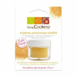 Meilleur prix ✔️ Paillettes Alimentaires dorées 5g Scrapcooking 👏